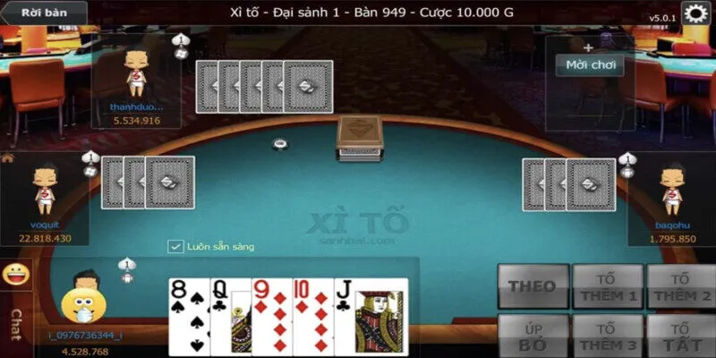 Có nhiều hình thức chơi Xì Tố để anh em lựa chọn