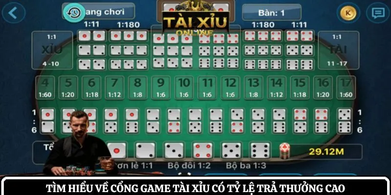 Tìm hiểu về cổng game tài xỉu có tỷ lệ trả thưởng cao