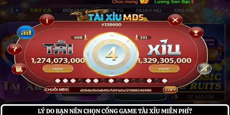 Lý do bạn nên chọn cổng game tài xỉu miễn phí?