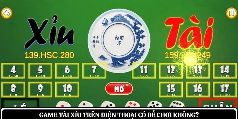 Game tài xỉu trên điện thoại có dễ chơi không?